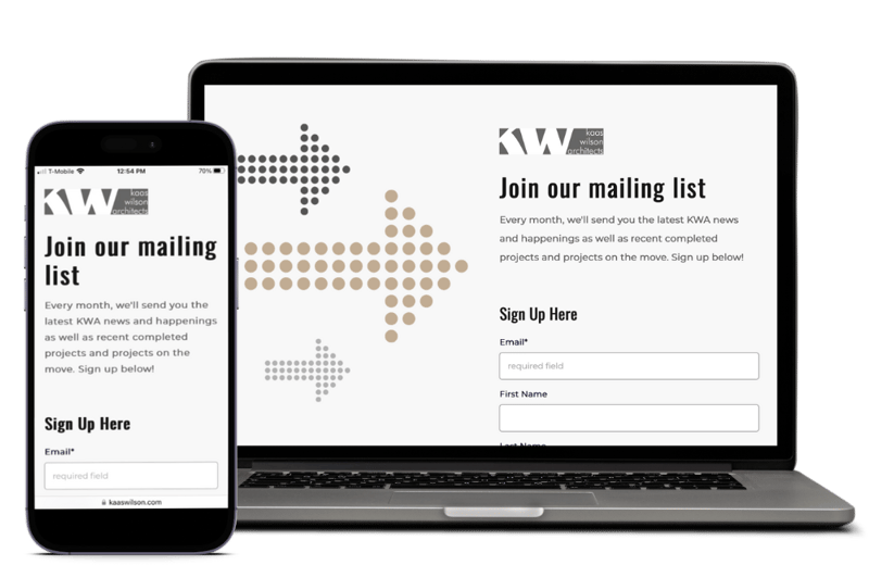 KWA List Join Landing Page