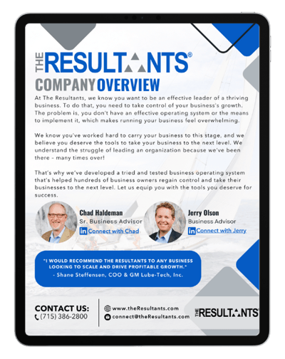 Resultants Sales Handout