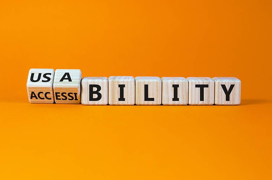 wooden blocks spelling out Usability-And-Accessibility