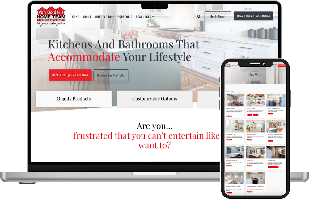 A Website Design Success Story: Van Dolder's Kitchen & Bath